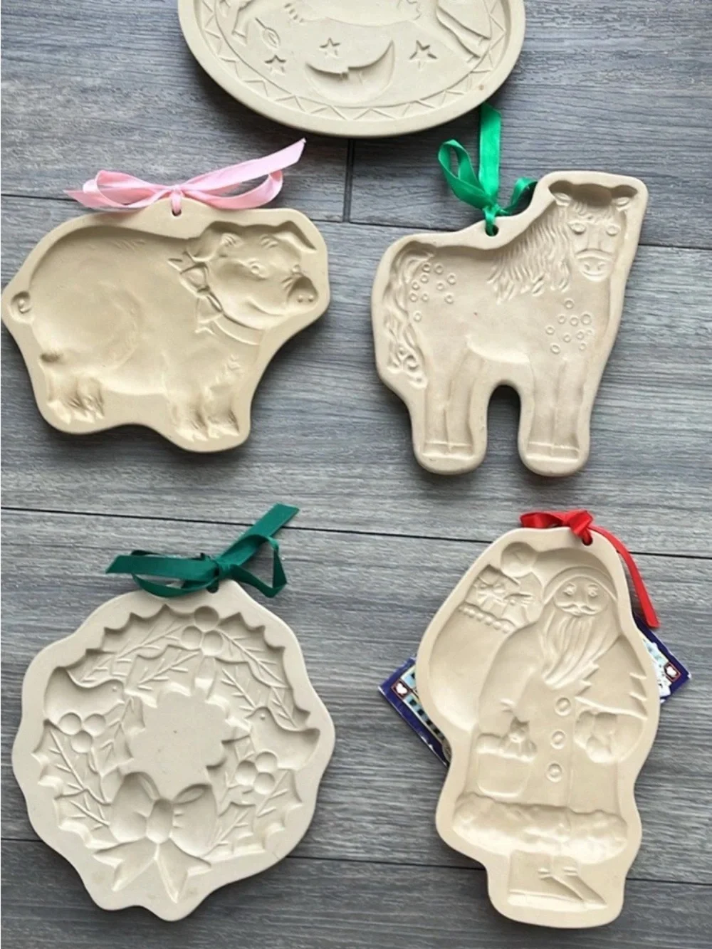 Set of 5 brown bag cookies vintage molds